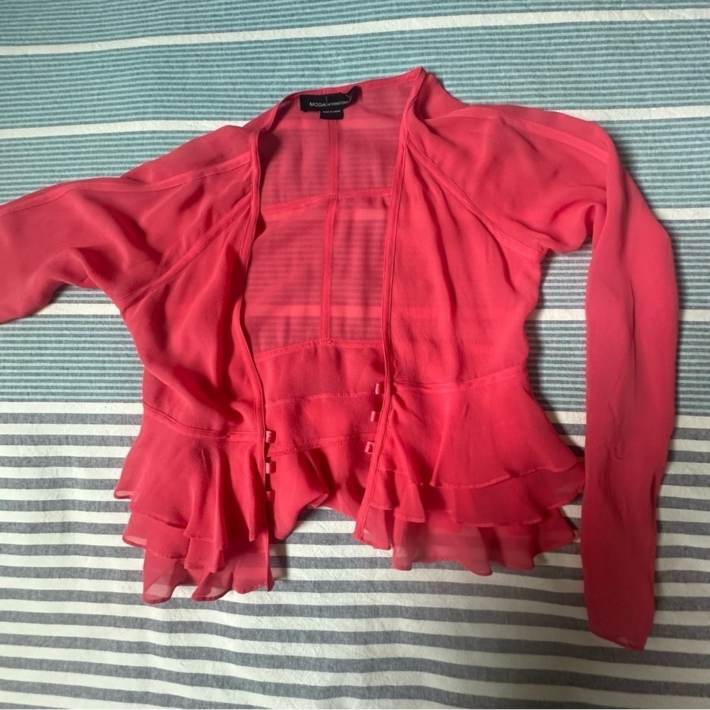 Victoria’s Secret Moda International Y2K silk cardigan